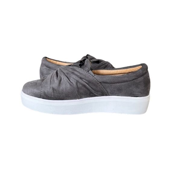 CATHERINE MALANDRINO | Suede Wrap Platform Slip-On Sneakers (8) - Picture 11 of 11